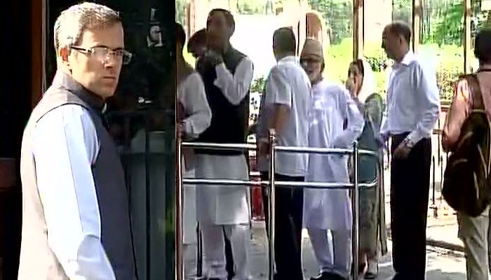 Delhi Delegation Of J K Opposition Parties Led By Omar Abdullah Meet