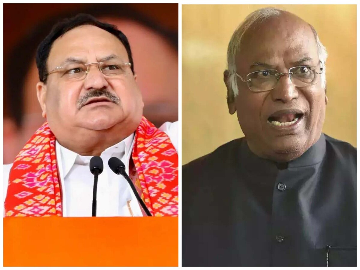 Bjp Nadda And Congress Mallikarjun Kharge On Five States Assembly Dates