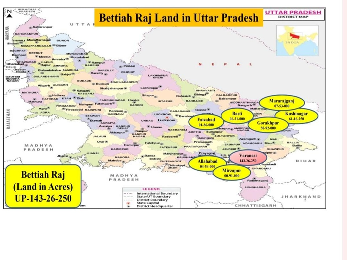 Bettiah Raj land acquisition by Bihar government will take over 20000 ...