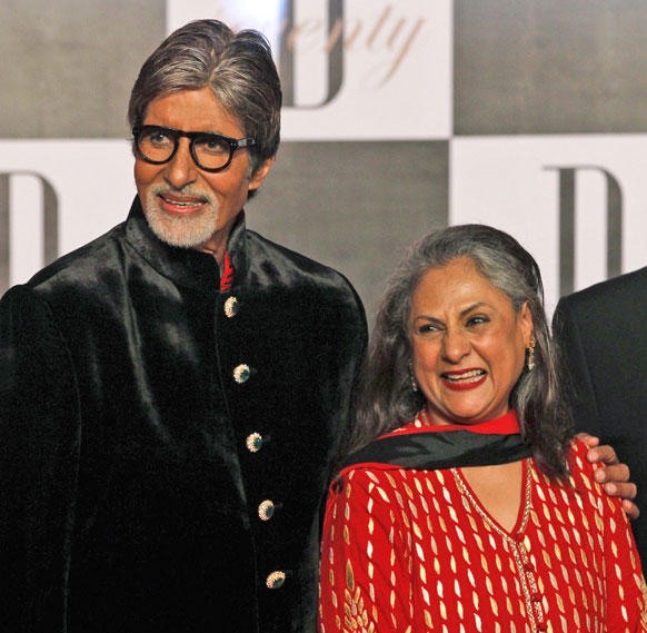 इस मौके पर अमिताभ बच्चन और उनकी पत्नी जया बच्चन।