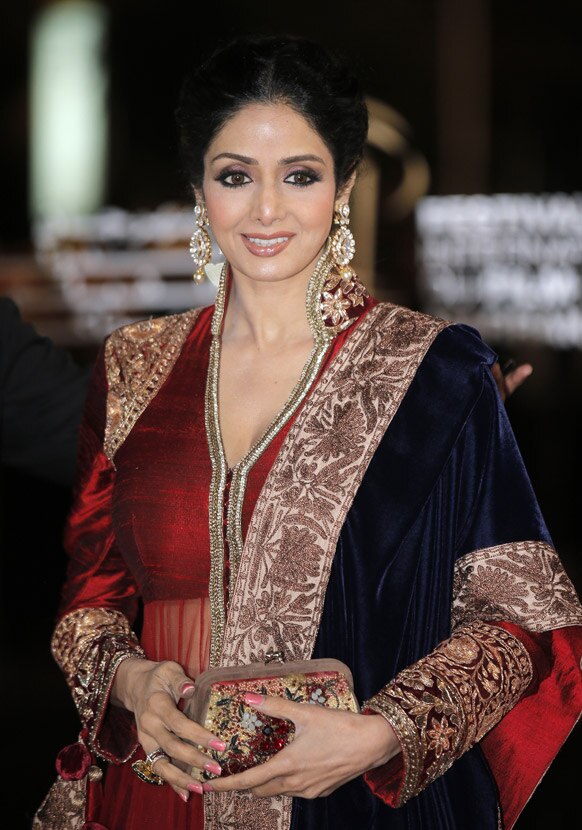 मराकेश इंटरनेशनल फिल्म फेस्टिवल में बॉलीवुड अभिनेत्री श्रीदेवी।