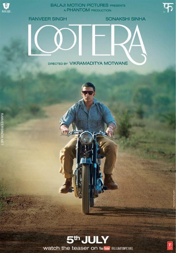 फिल्‍म लुटेरा के एक पोस्‍टर में रणवीर सिंह। इस फिल्‍म में सोनाक्षी सिन्‍हा भी मुख्‍य किरदार में हैं।