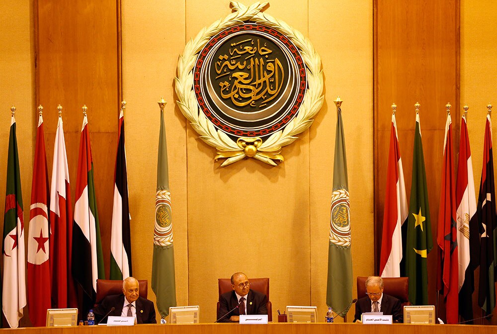 मिस्र के काहिरा में अरब देशों के विदेश मंत्रियों की बैठक।