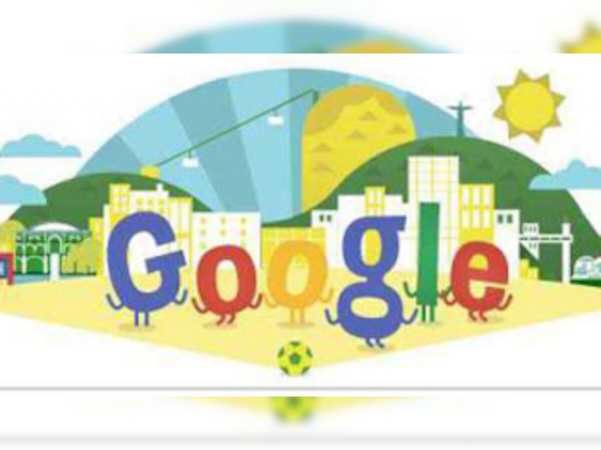 फुटबॉल वर्ल्ड कप-2014 पर गूगल ने बनाया डूडल