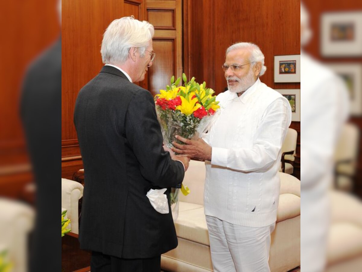 हॉलीवुड एक्टर रिचर्ड गेर ने PM मोदी से मुलाकात की