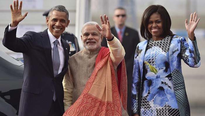 Modi in traditional kurta-pajamas and Nehru jacket welcomed Obama ...