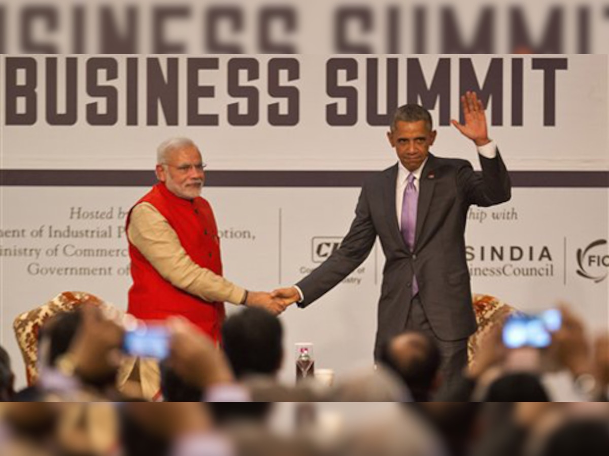 मोदी-ओबामा ने भारत-अमेरिका कारोबारी रिश्ते को नई ऊंचाई पर ले जाने का लिया संकल्प