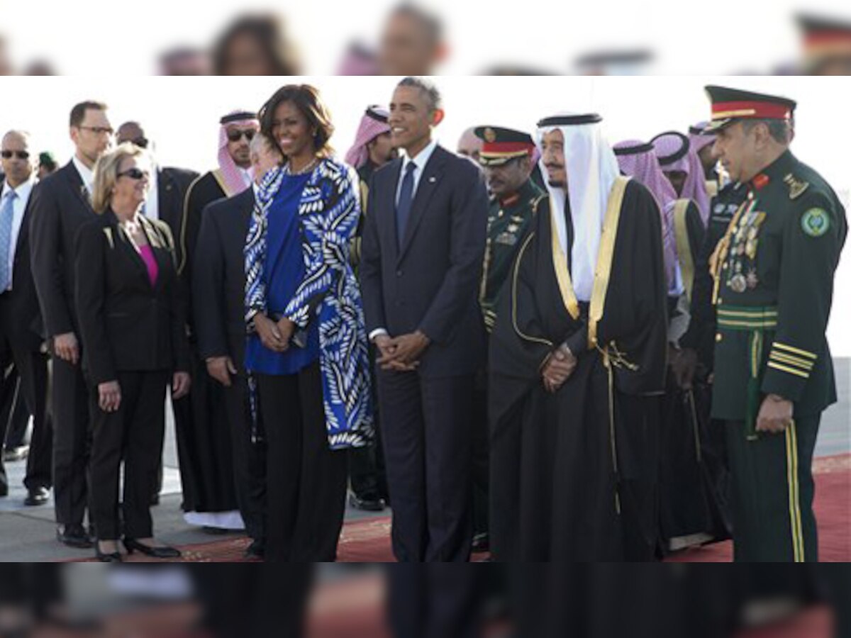 अमेरिकी राष्ट्रपति बराक ओबामा सऊदी अरब पहुंचे