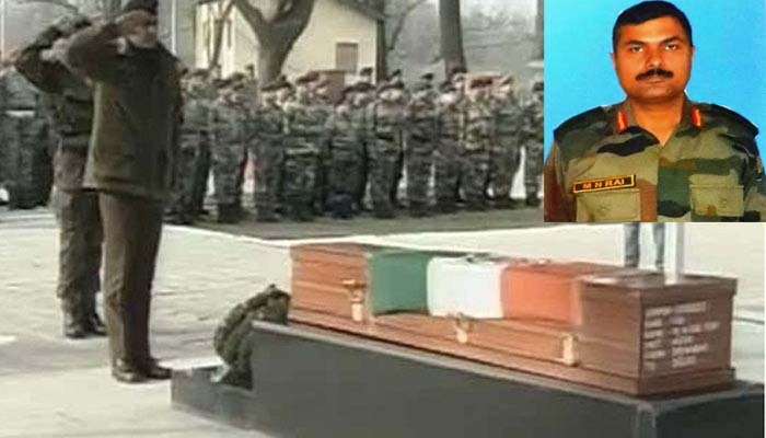 वीरता पुरस्कार पाने के 24 घंटे बाद शहीद हुए कर्नल एमएन राय, सेना ने दी श्रद्धांजलि वीरता पुरस्कार पाने के 24 घंटे बाद शहीद हुए कर्नल एमएन राय, सेना ने दी श्रद्धांजलि