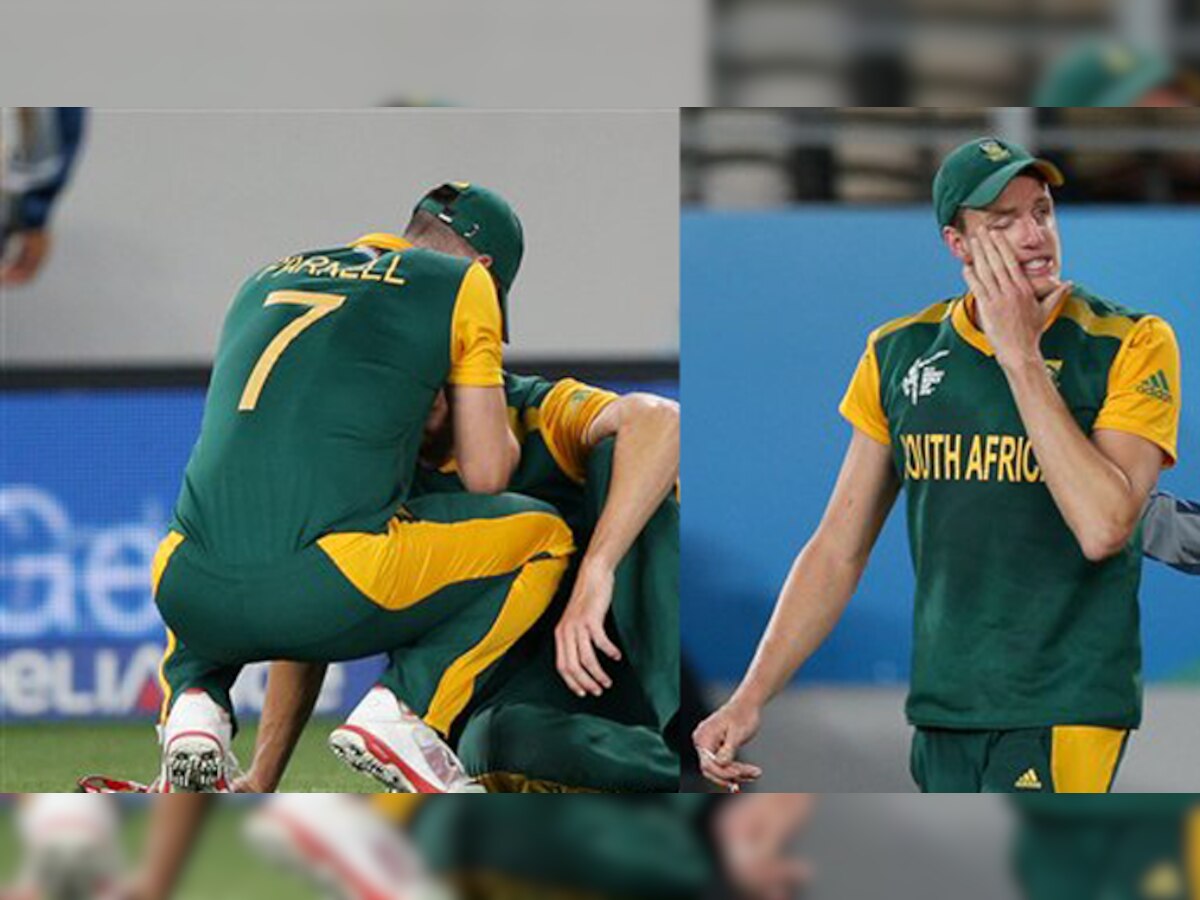 क्रिकेट वर्ल्ड कप 2015: हार के बाद फूट-फूटकर रो पड़े दक्षिण अफ्रीका के खिलाड़ी