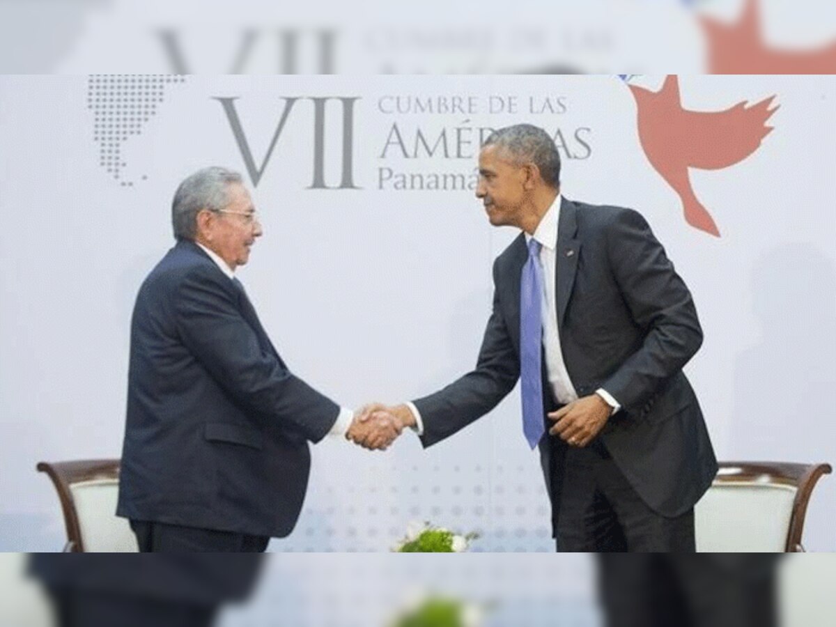 ऐतिहासिक शिखर सम्मेलन में ओबामा-कास्त्रो ने की नए युग की उद्घोषणा