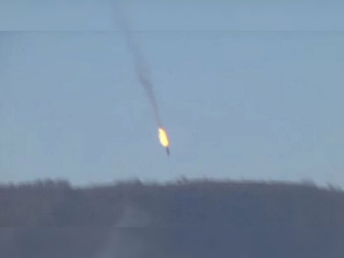 तुर्की ने सीरिया की सीमा पर रूसी जंगी विमान को मार गिराया