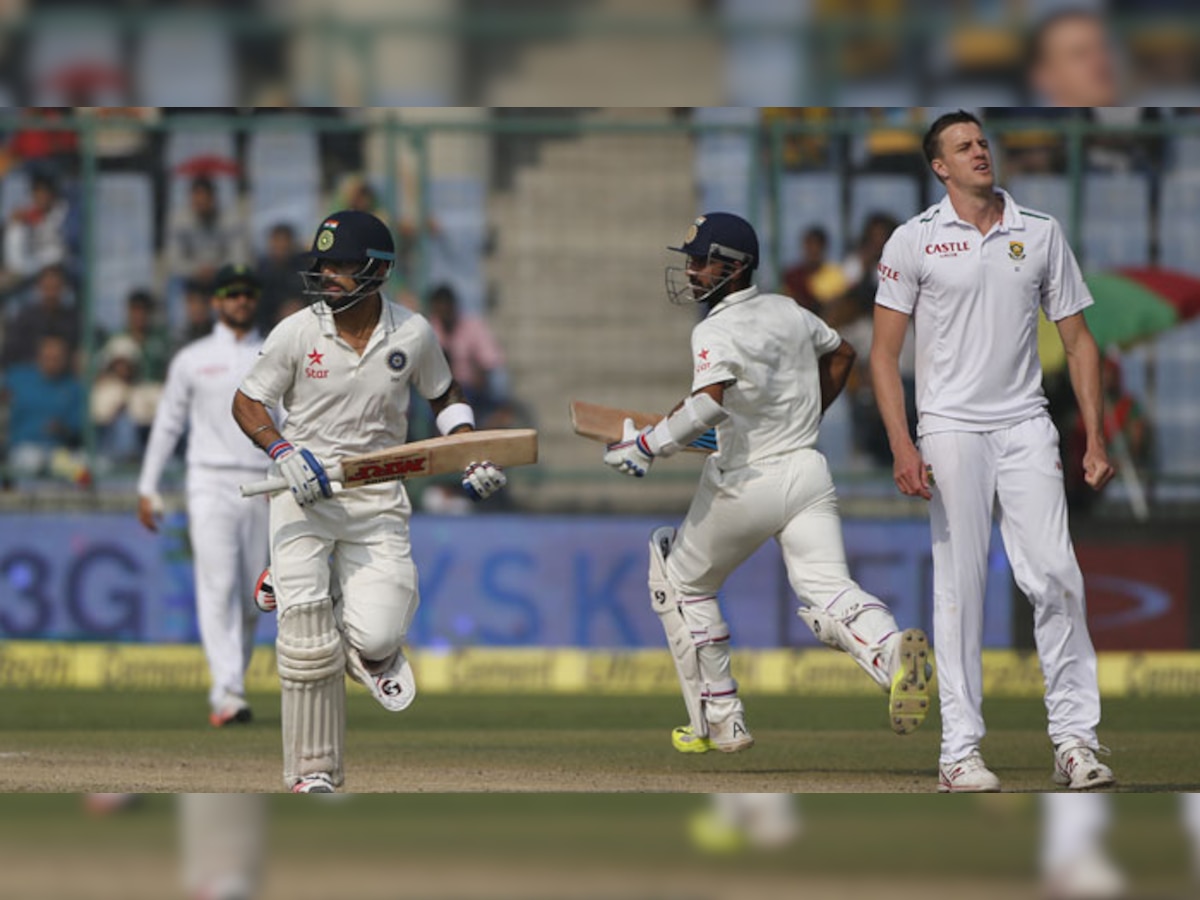 दिल्‍ली टेस्‍ट, चौथा दिन: रहाणे ने दूसरी पारी में भी ठोका शतक, भारत जीत से आठ विकेट दूर