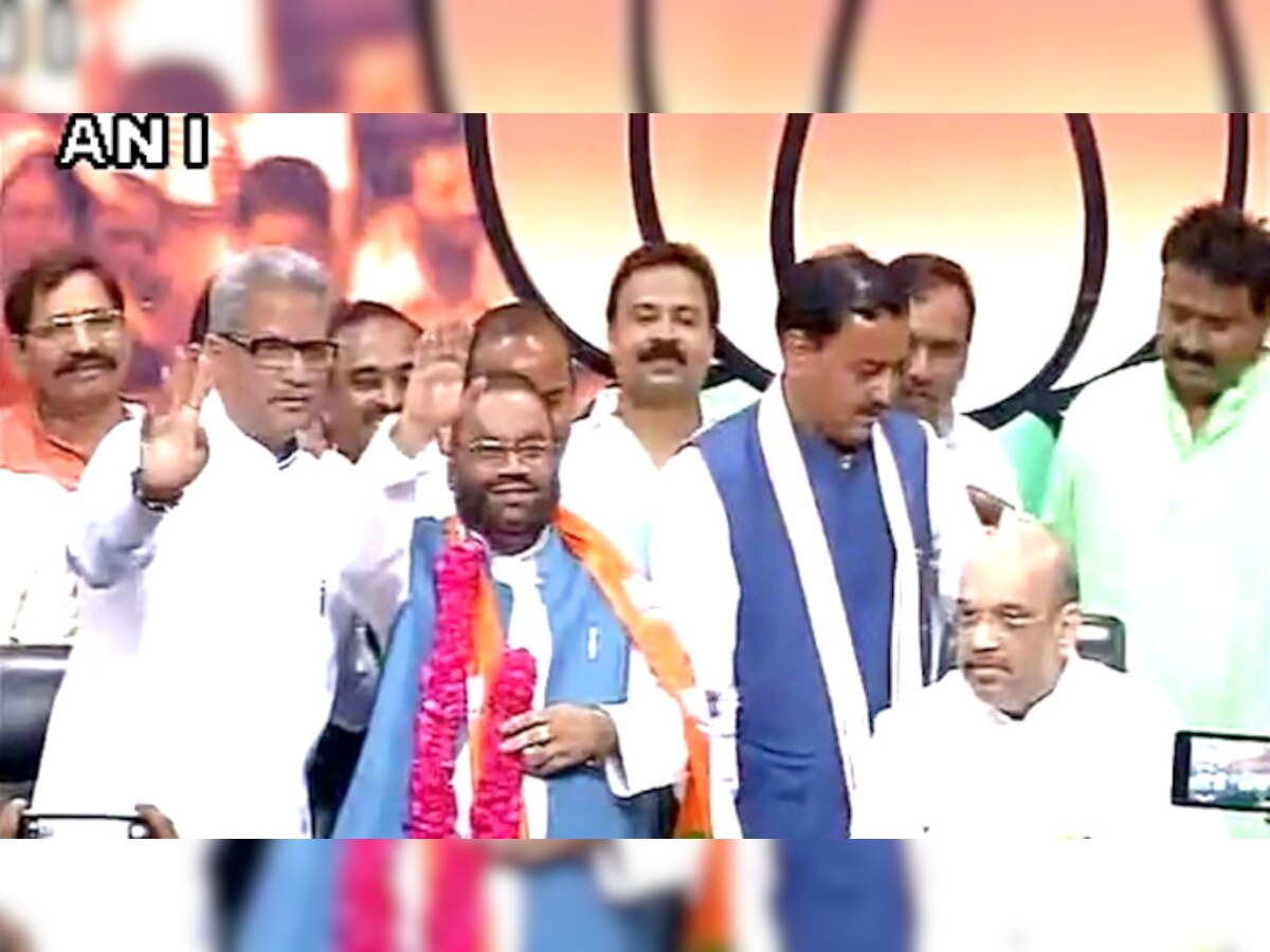 अमित शाह की मौजूदगी में पार्टी में शामिल हुए पूर्व BSP नेता स्वामी प्रसाद मौर्य 
