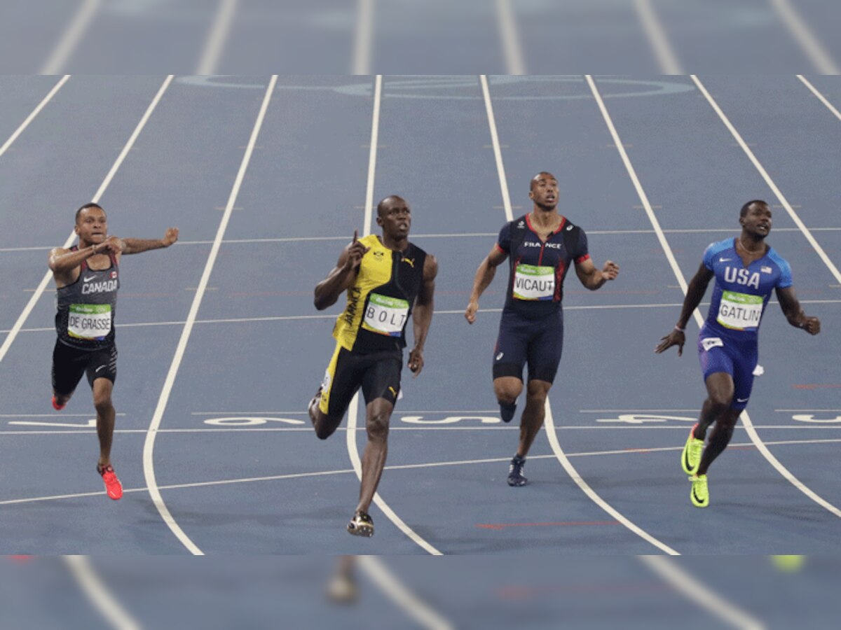 रियो ओलंपिक में उसेन बोल्ट ने रचा इतिहास, धीमी शुरुआत के बावजूद 100 मीटर में जीता गोल्ड- देखें Video