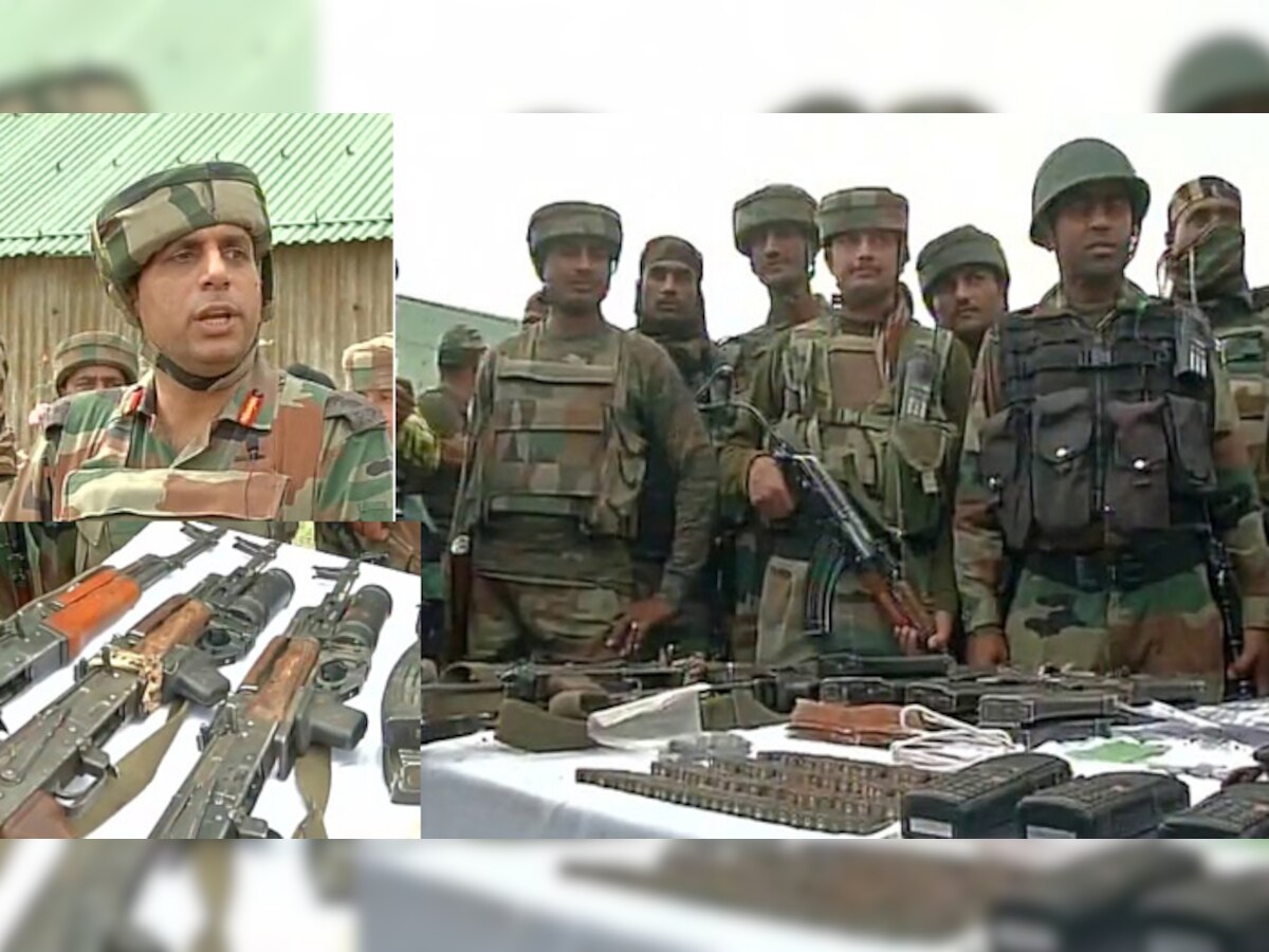 हंदवाड़ा मुठभेड़: आर्मी कैंप पर हमला करनेवाले तीनों आतंकी पाकिस्तानी थे, भारी तादाद में हथियार बरामद