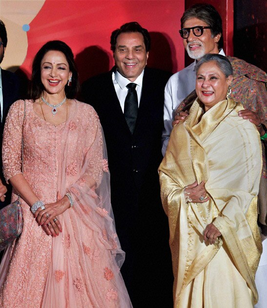 Bollywood legends Dharmendra, Hema Malini Bollywood legends Dharmendra, Hema Malini