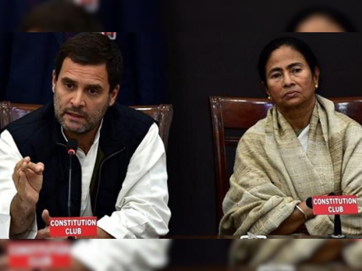 कांग्रेस उपाध्यक्ष राहुल गांधी और टीएमसी सुप्रीमो ममता बनर्जी (फोटो-पीटीआई)