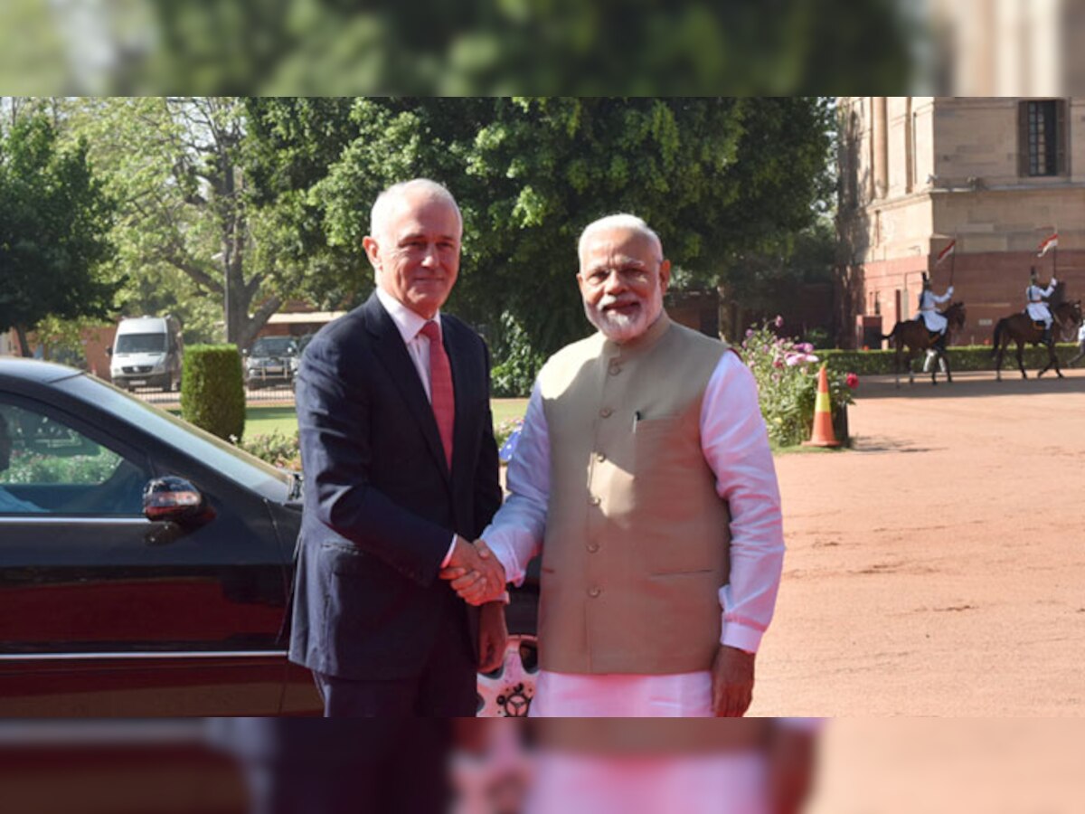 ऑस्ट्रेलियाई प्रधानमंत्री मैल्कम टर्नबुल ने पीएम मोदी की सराहना की है. (तस्वीर के लिए साभार- पीआईबी)