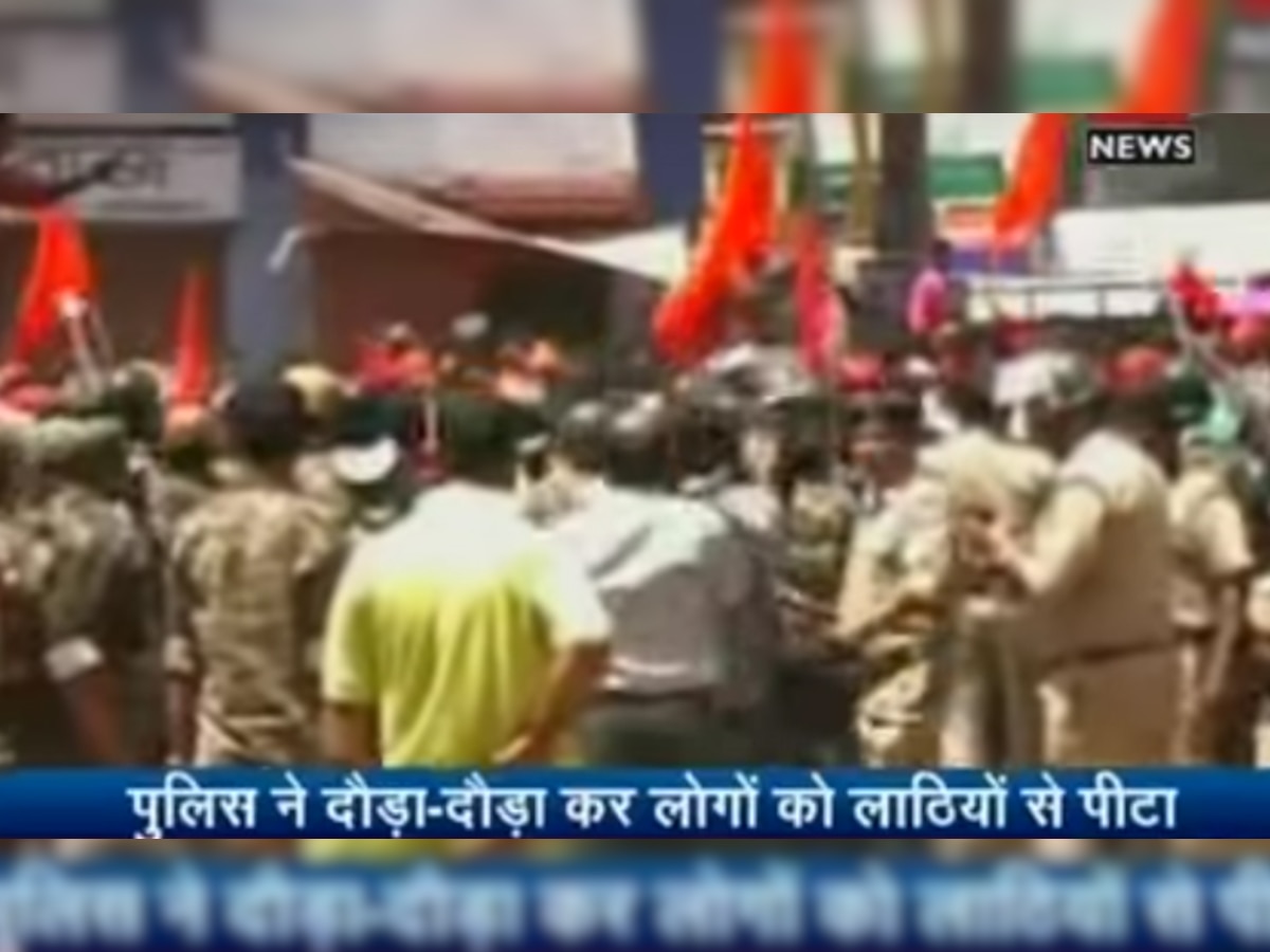 प.बंगाल के बीरभूम में हनुमान जयंती के जलूस पर पुलिस का लाठीचार्ज, देखें वीडियो