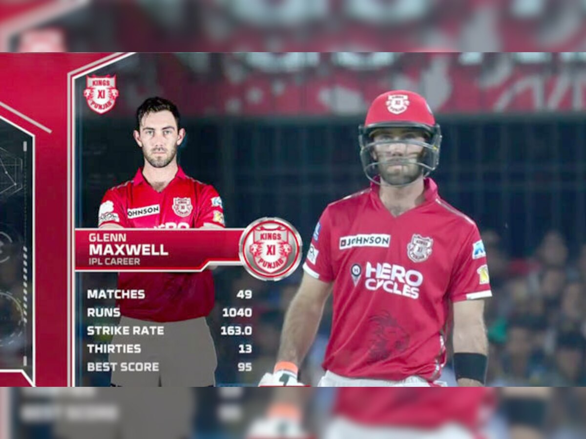ग्लेन मैक्सवेल ने मुंबई के खिलाफ एक ओवर में जड़े 6,6,4,4,6- देखें VIDEO