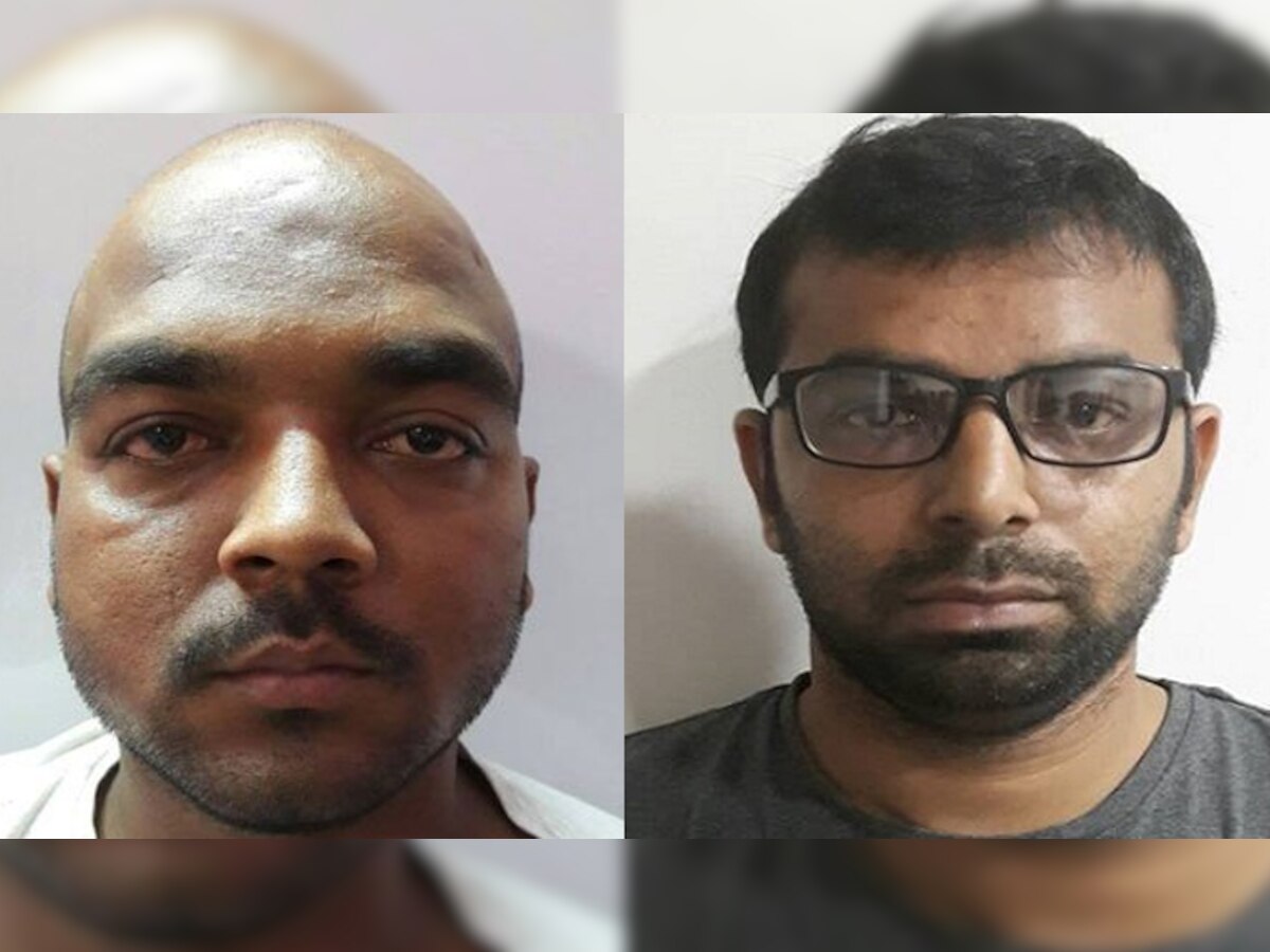 एटीएस की कार्रवाई में गिरफ्तार ISI एजेंट आफताब अली (बाएं) और अल्ताफ भाई हुसैन (दाएं).