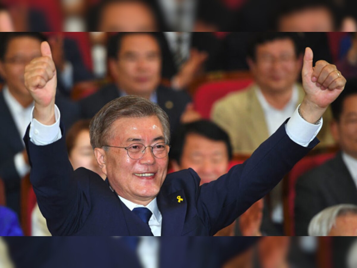 दक्षिण कोरिया के नवनिर्वाचित राष्ट्रपति मून जे इन (फाइल फोटो)
