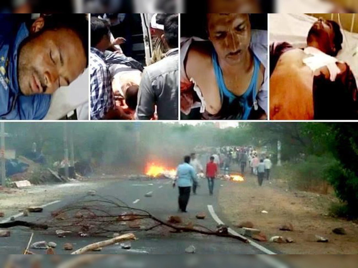 एमपीः मंदसौर में हिंसक हुआ किसान आंदोलन, फायरिंग में 5 की मौत. फोटो एएनआई
