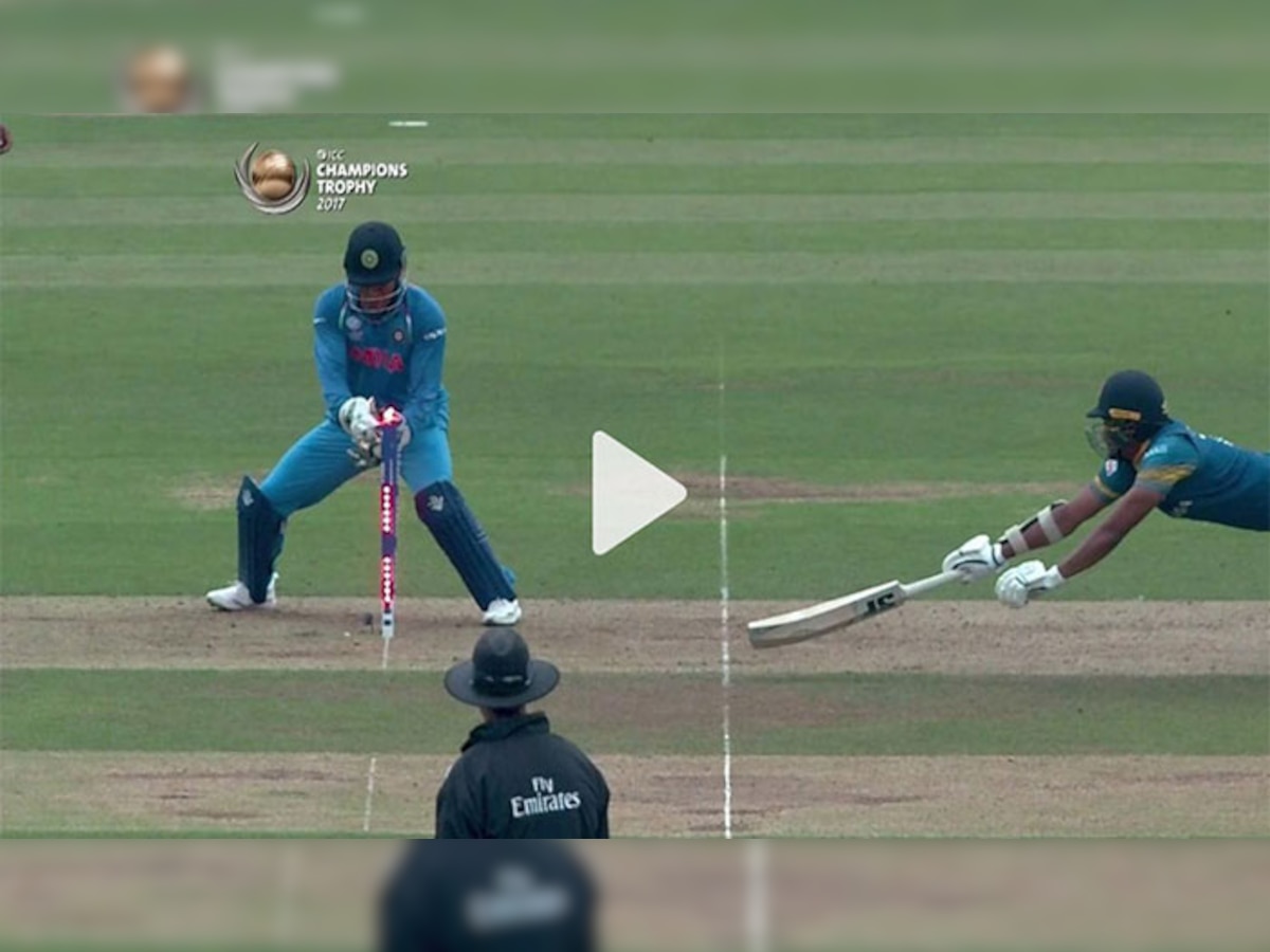 विकेट के पीछे धोनी ने फिर दिखाई तेजी (PIC : ICC)