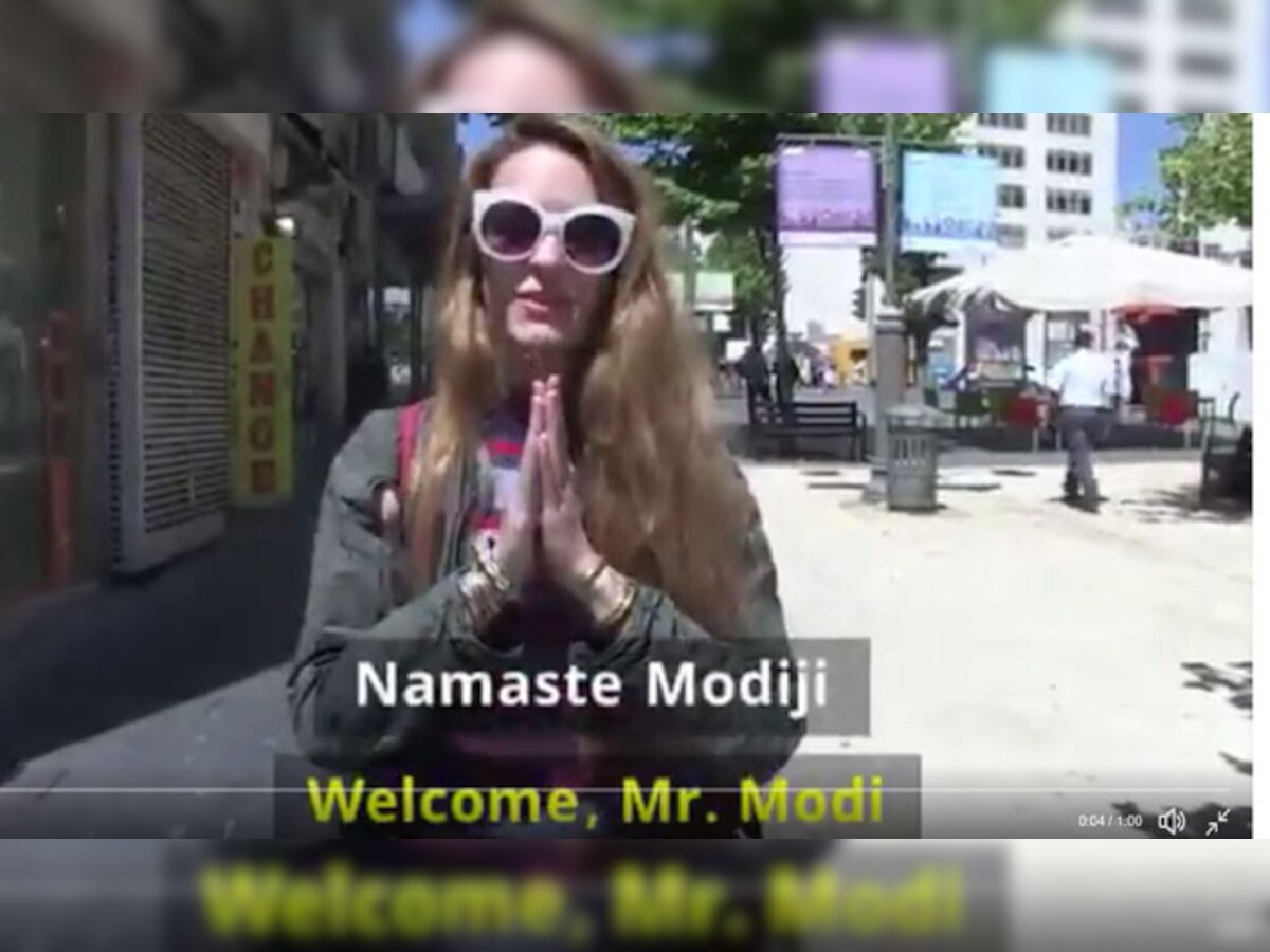  इस्राइल के दूतावास की ओर से ट्विटर पर एक वीडियो जारी किया गया है जिसमें वहां के नागरिक हिंदी में पीएम मोदी का स्वागत कर रहे हैं.