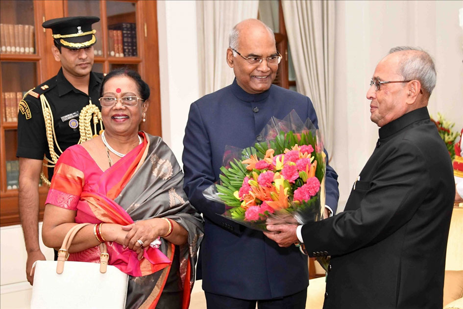 President-elect Ram Nath Kovind and his spouse Savita Kovind President-elect Ram Nath Kovind and his spouse Savita Kovind