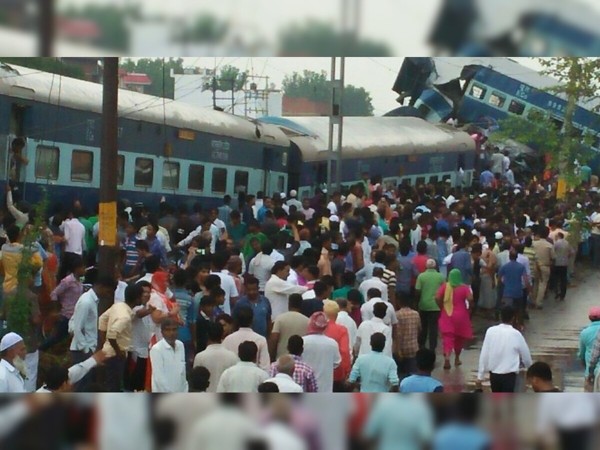 मुजफ्फरनगर ट्रेन हादसे में लापरवाही की बात सामने आई.                फोटो-एएनआई