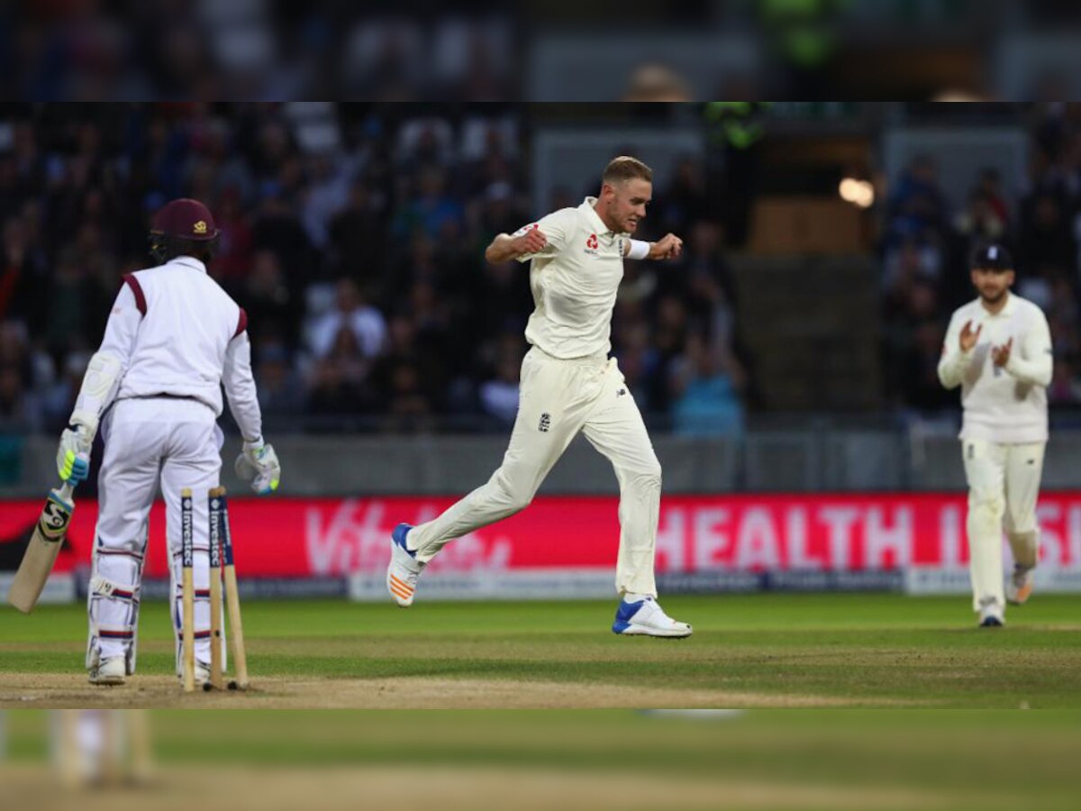 स्टुअर्ट ब्राड ने दूसरी पारी में 34 रन देकर तीन विकेट चटकाए. (PHOTO : England Cricket/Twitter)