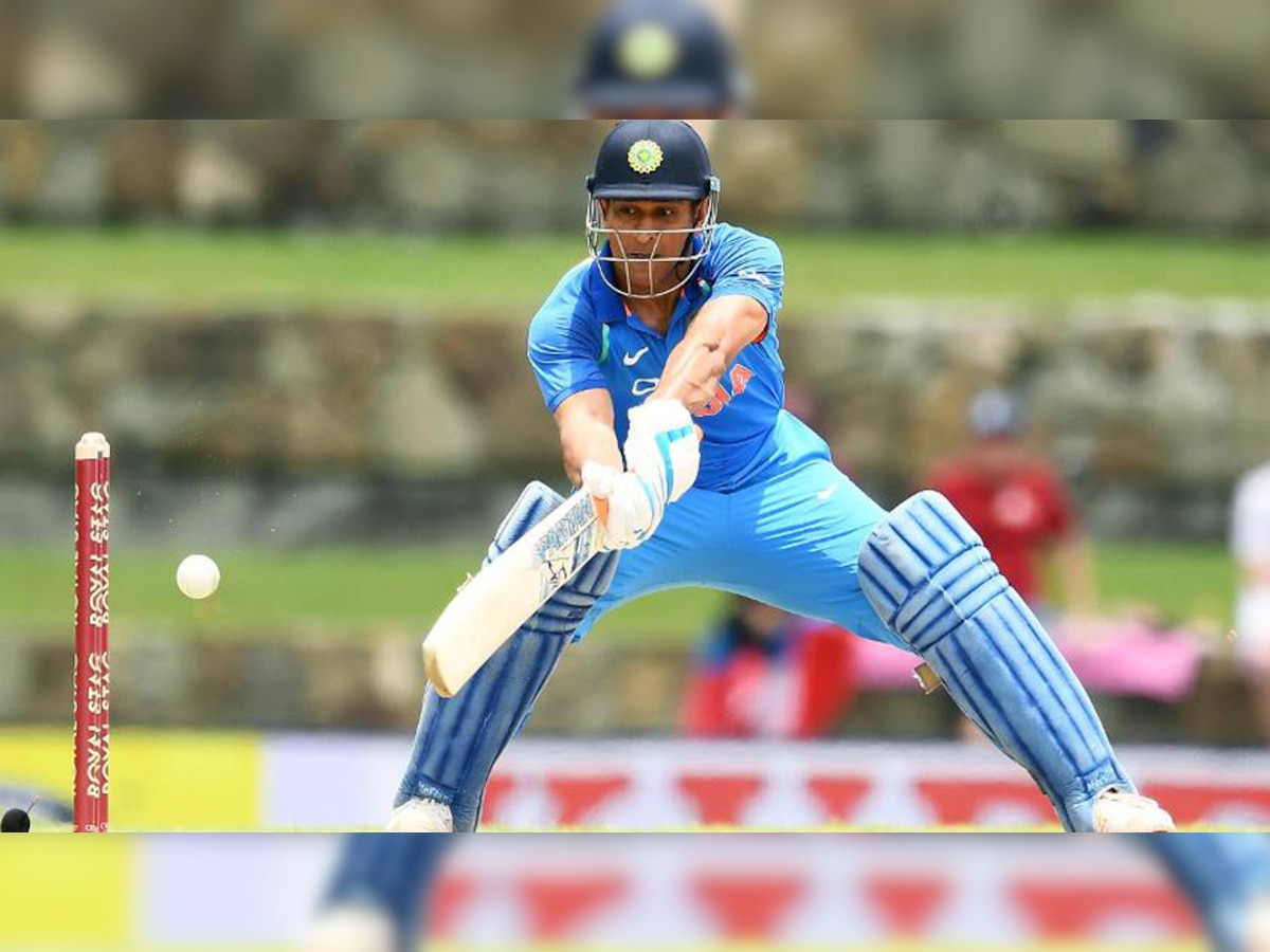 पाल्लेकेले वनडे : दूसरा मैच, भारत-श्रीलंका मैच के दौरान बल्लेबाजी करते महेंद्र सिंह धोनी. (PIC : ICC)