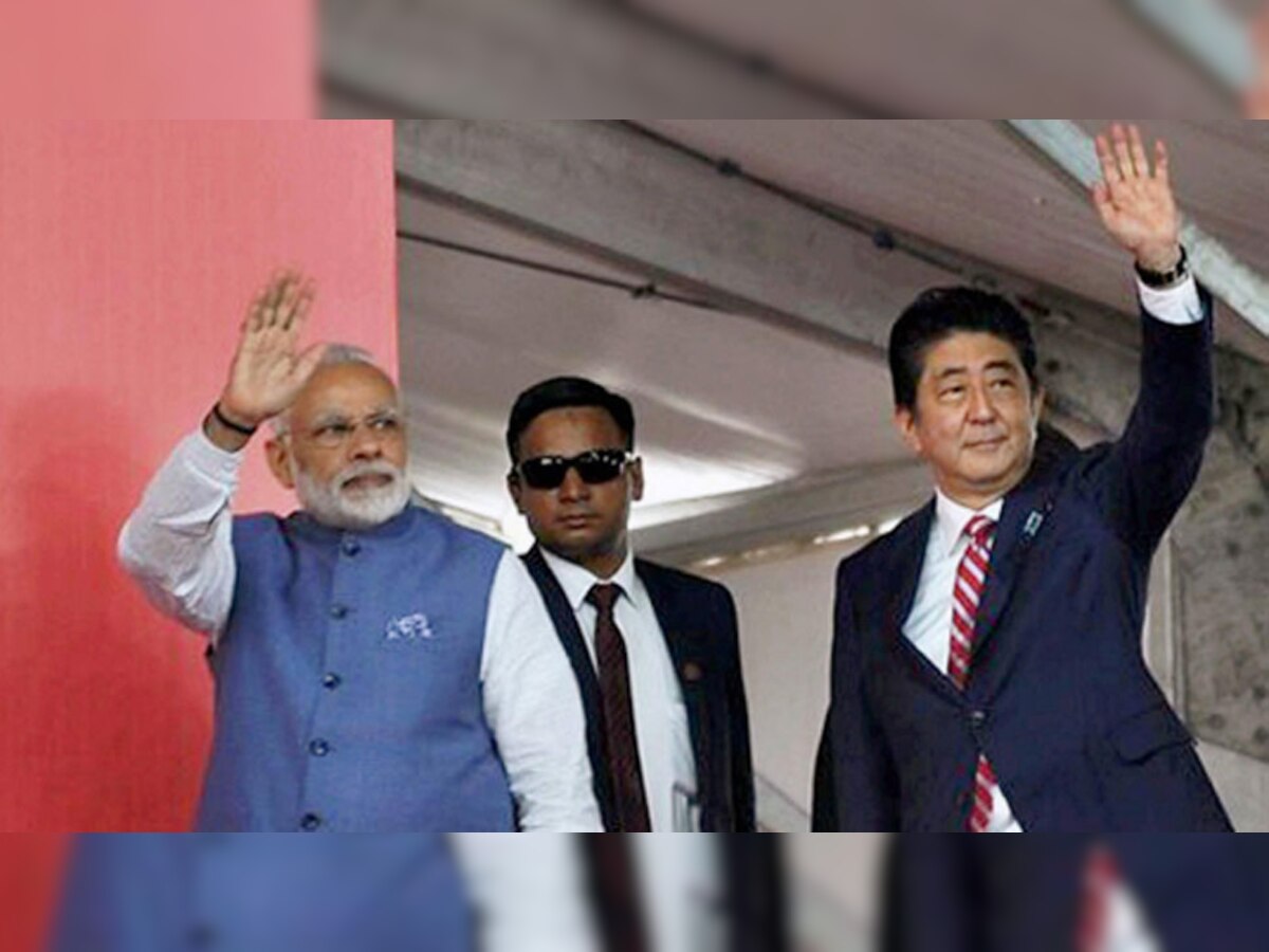 भारत और जापान के बीच गुरुवार को 15 अहम समझाैते हुए. (PTI)