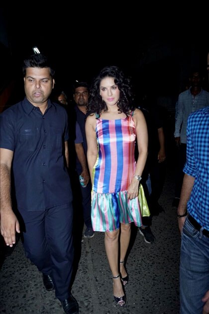 Actress Sunny leone visits at television show Actress Sunny leone visits at television show