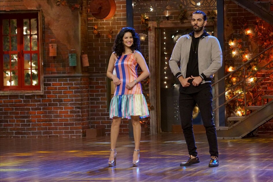 Actress Sunny leone visits at television show Actress Sunny leone visits at television show