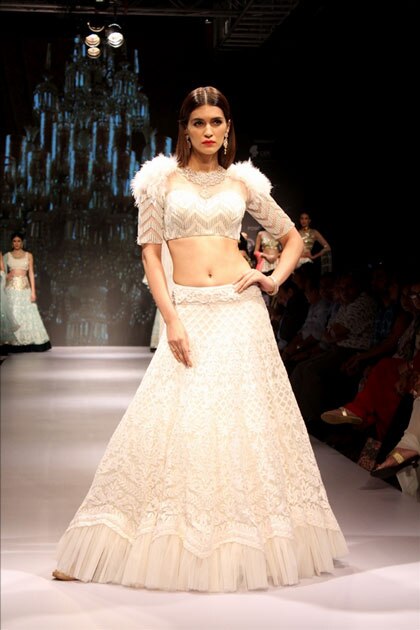 Actress Kriti Sanon during the 7th edition of India International Jewelry Week (IIJW 2017) in Mumbai. Actress Kriti Sanon during the 7th edition of India International Jewelry Week (IIJW 2017) in Mumbai.