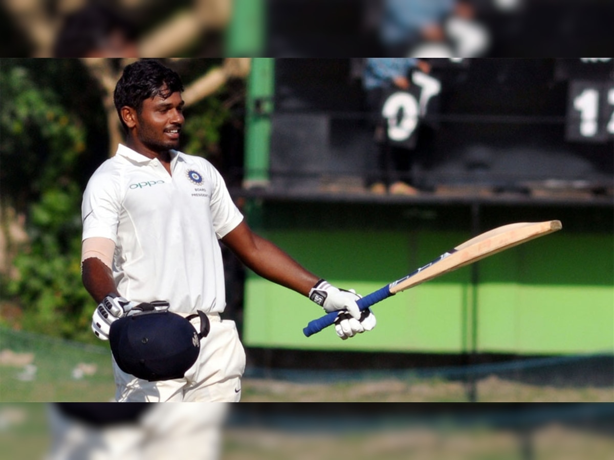संजू इस मैच में बोर्ड इलेवन की कप्तानी भी कर रहे थे. फोटो : आईएएनएस 