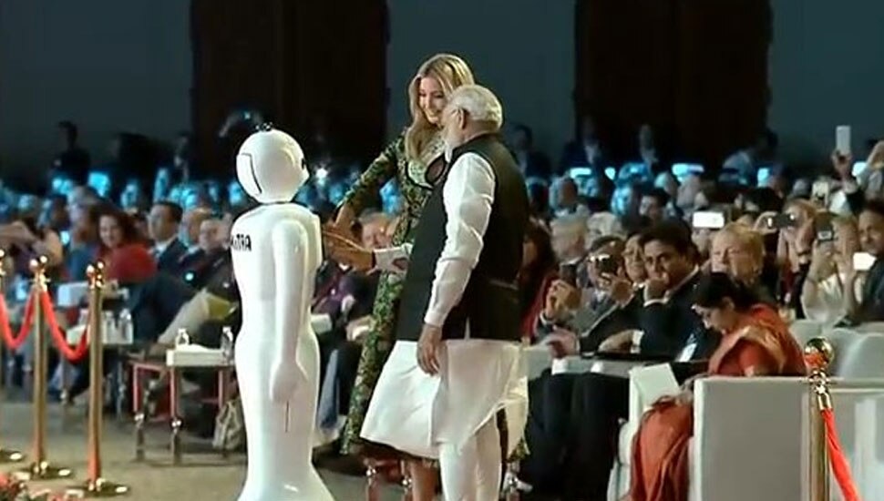 ivanka trump with narendra modi in hyderabad ivanka trump with narendra modi in hyderabad