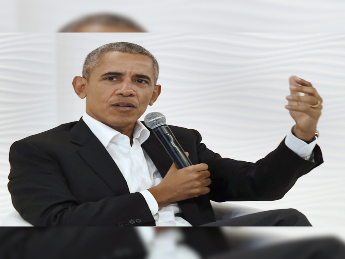 वर्ष 2009 से 2017 के बीच अमेरिका के राष्ट्रपति रहे ओबामा: (फोटो सभार - PTI)