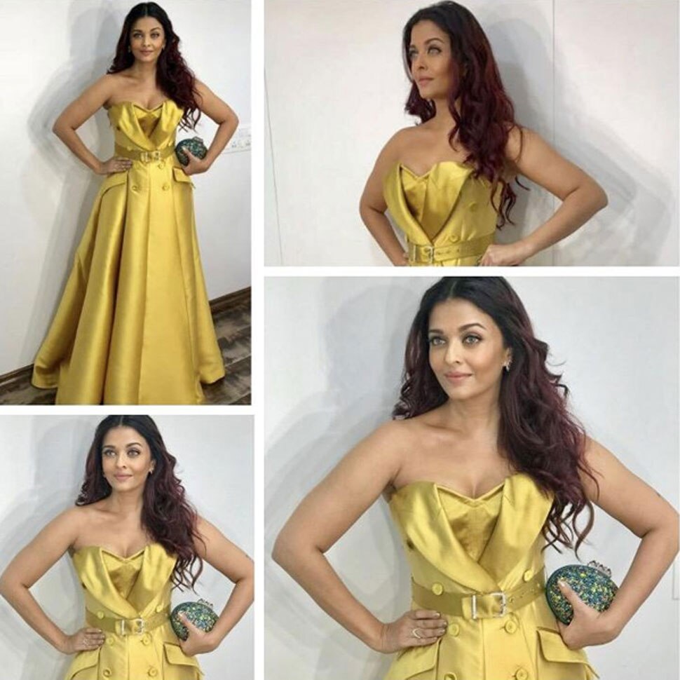 Aishwarya Rai, Mukesh Ambani, Golden Gown, मुकेश अंबानी, गोल्डन गाउन