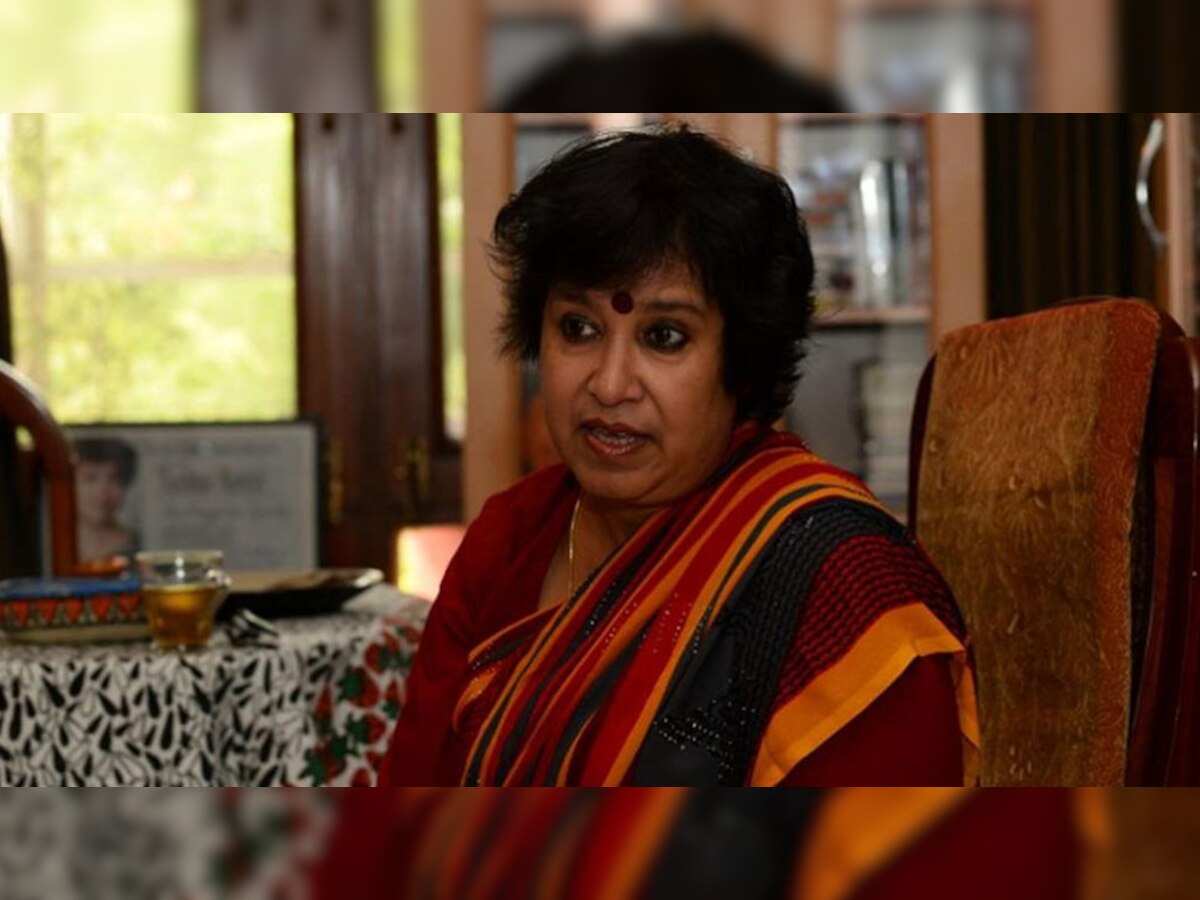 बांग्लादेशी मूल की लेखिका तस्लीमा नसरीन ने भारतीय कानून-व्यवस्था की तारीफ करते हुए कहा कि राजस्थान में मुस्लिम मजदूर की हत्या के मामले के आरोपी को गिरफ्तार कर जेल भेज दिया (फाइल फोटोः Wion- AFP)