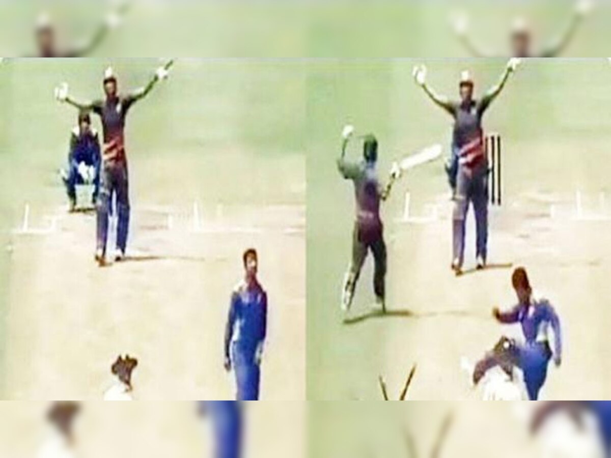 प्रज्ञान ओझा की इस हरकत से शर्मशार हुआ क्रिकेट (Screen Grab)