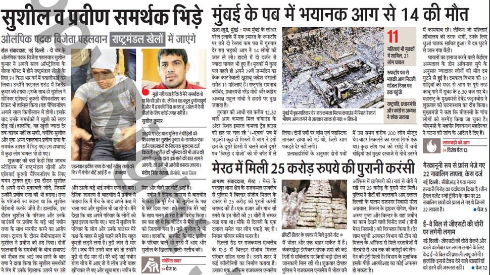 Top headlines and News of Hindi and English Newspaper