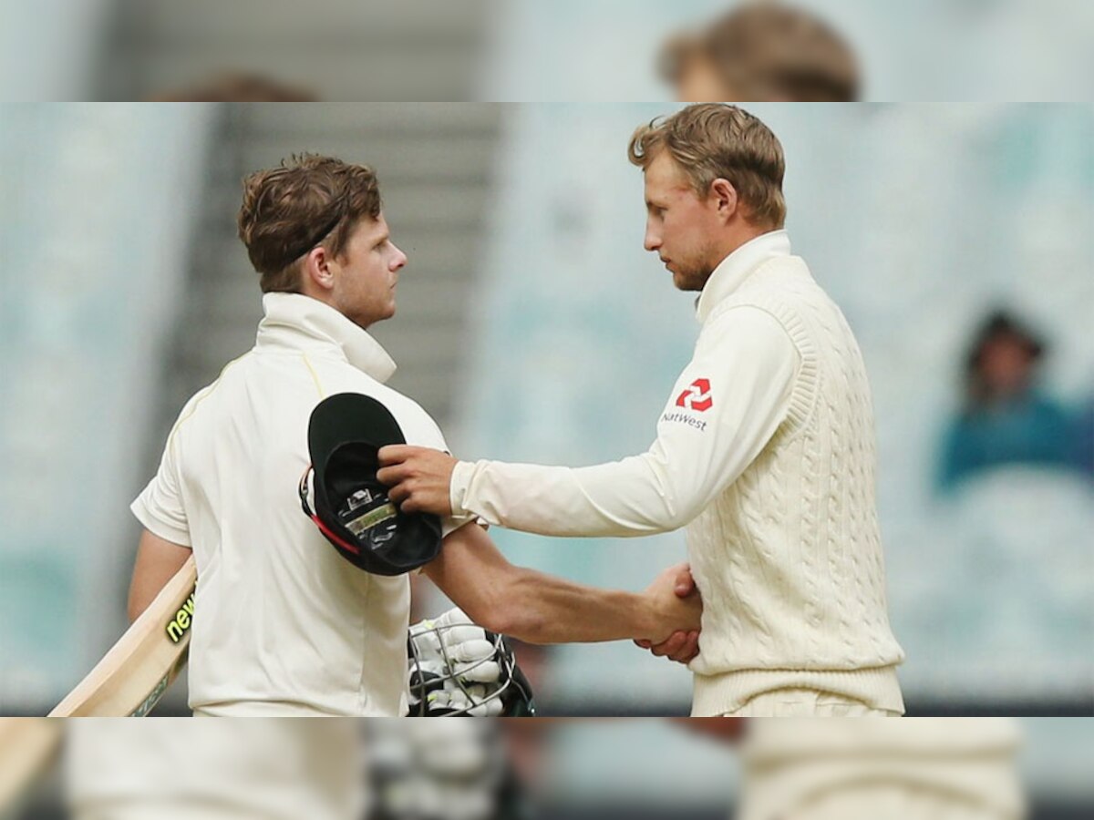 स्टीव स्मिथ और जो रूट ने पांचवें दिन टेस्ट ड्रॉ करने पर सहमति जताई. फोटो : क्रिकेट ऑस्ट्रेलिया