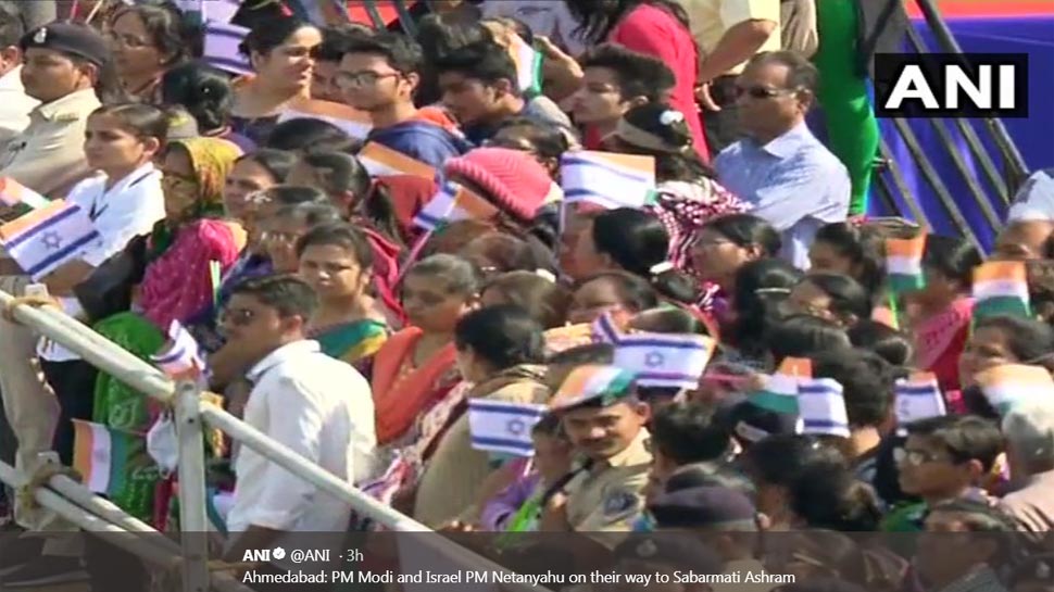 israel pm benjamin netanyahu road show in gujarat with pm narendra modi benjamin netanyahu, india, Israel, Sara Netanyahu, Gujarat