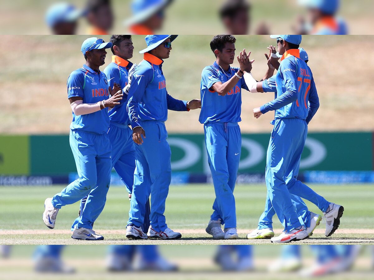 अंडर-19 टीम इंडिया ने पाकिस्तान को सबसे शर्मनाक हार दी. फोटो :  आईसीसी