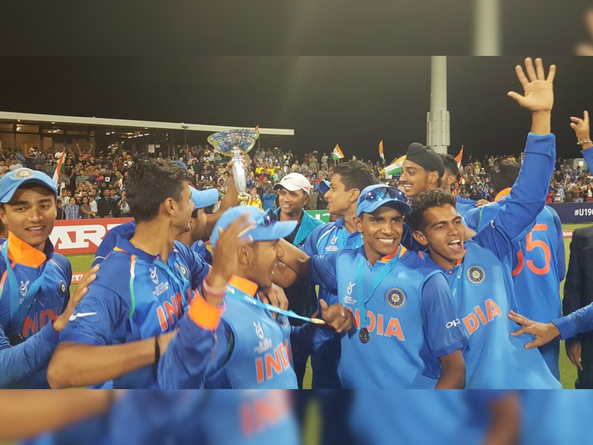 भारत ने चौथी बार अंडर 19 वर्ल्डकप का खिताब जीता है.(फोटो : @cricketworldcup