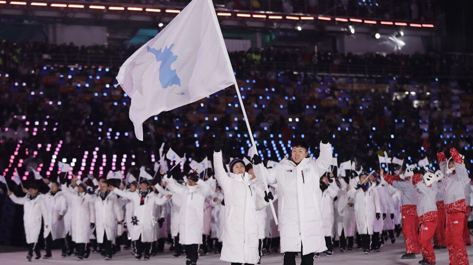 March of Joint team of SK and NK March of Joint team of SK and NK